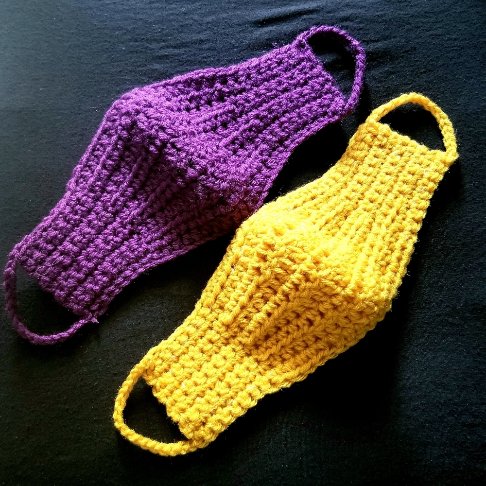 Two Handmade Face Masks With Lining